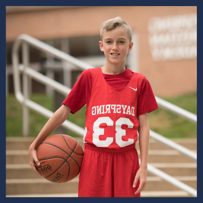 Christian middle school student basketball athlete